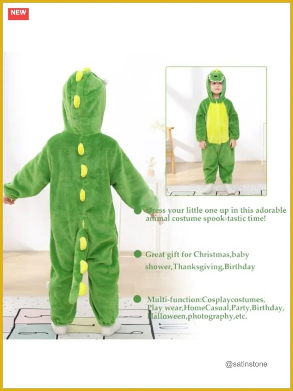 Baby Animal Hooded Romper Jumpsuit Fleece Footie Costume for Infant Toddler,